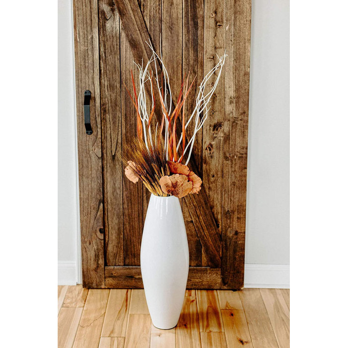 Andover Mills™ Mendez Handmade Wood Floor Vase & Reviews | Wayfair